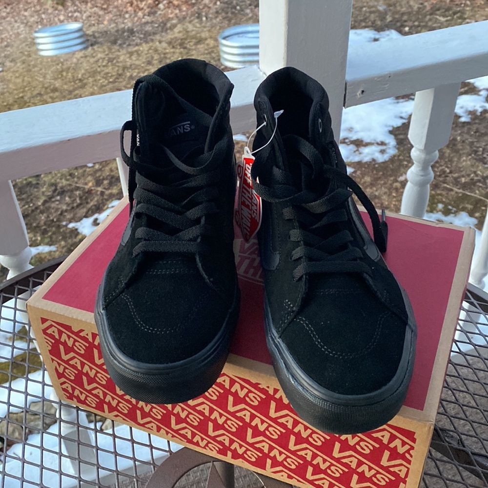 Suede Canvas Vans Filmore Hi Men's/Unisex Size 7.5 Medium Black Very Supportive - Picture 5 of 14
